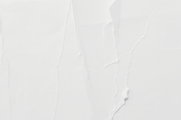 Textured torn white paper  png overlay effect, transparent background