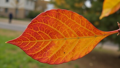 Obraz premium A digital art illustration showcasing creative autumnal foliage designs