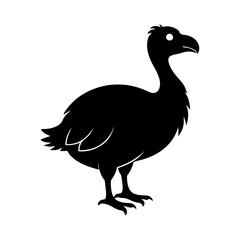 Isolated Dodo Silhouette for Vintage and Retro Designs © Jamshadul