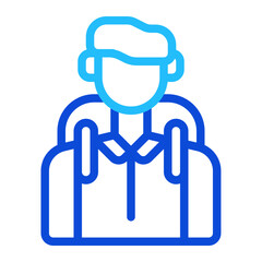 Student duoline icon