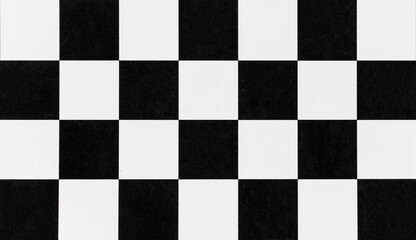 Eye-catching checkered pattern with alternating black and white squares, perfect for backgrounds...