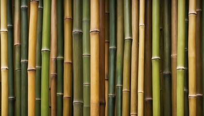Close-up bamboo pattern with earthy shades and vertical grooves
