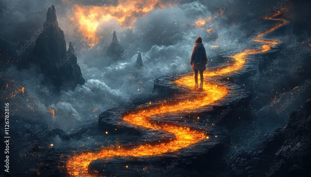 Poster artistic depiction of tailored pathways glowing dynamically, showcasing iep and development-focused 