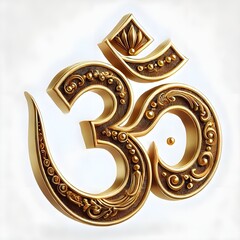 Om Good Energy Symbol. 3D Render Illustration
