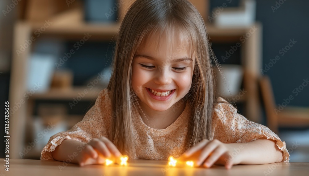 Aufkleber artistic rendering of developmental activities glowing communication visuals symbolize support in sp