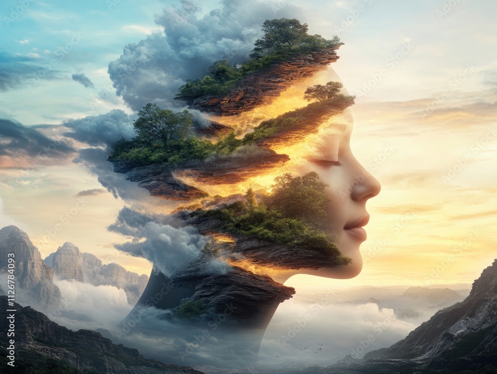 Poster artistic rendering of emotion-focused therapy sessions, dynamically illustrated pathways showing gui