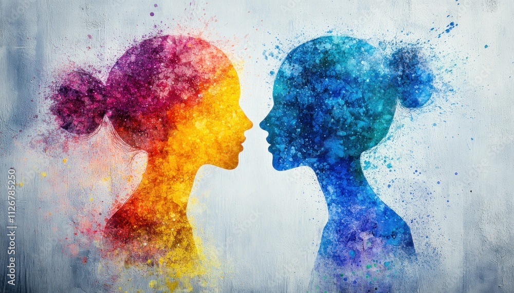 Poster dynamic depiction of communication-based education forming vibrant iep visuals, showcasing tailored 