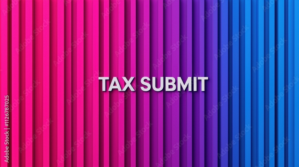 Aufkleber a vibrant gradient background features bold text reading 