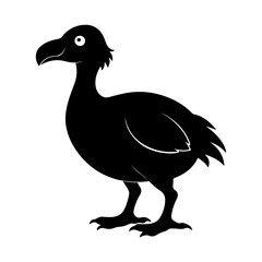 Dodo Bird Extinct Animal Silhouette for Creative Projects © Jamshadul