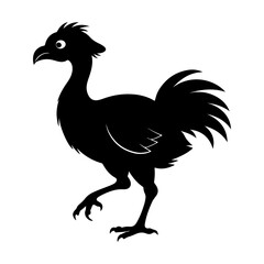 Extinct Dodo Silhouette Vector Illustration for History Designs © Jamshadul