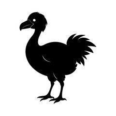 Extinct Dodo Silhouette Vector for Creative Digital Art © Jamshadul