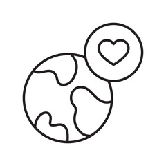 love line icon with white background vector stock illustration