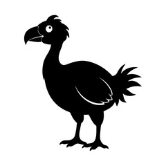 Extinct Dodo Bird Silhouette for Wildlife and History Art © Jamshadul