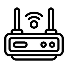 Modem line icon