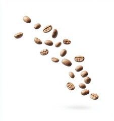 Coffee Beans Falling in the Air: A Stunning Visual of Fresh Roasted Coffee