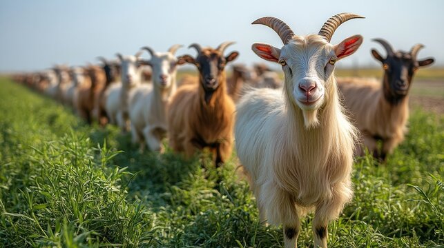 goat ready to eat food