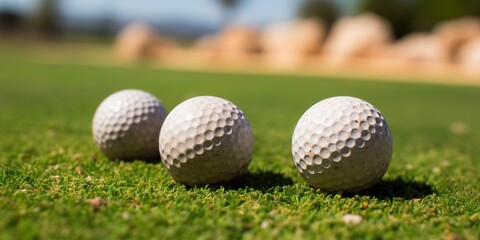golf ball on the green