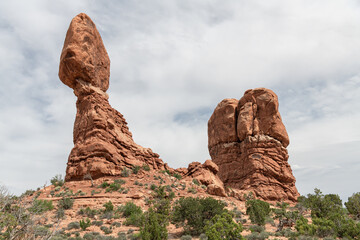 Balanced Rock, Arches National Park, Utah, USA