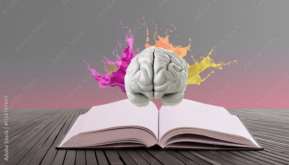 Poster vibrant brainstorm a colorful splash of creativity and inspiration a conceptual illustration capturi