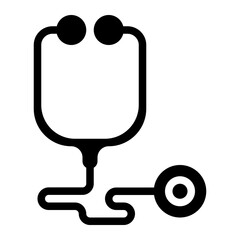 Stethoscope solid icon