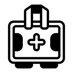 Obraz premium First Aid Kit glyph icon