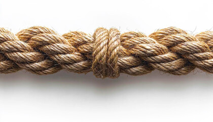 Braided natural fiber rope for durability. A close-up view showcases a strong, braided natural fiber rope designed for various applications.