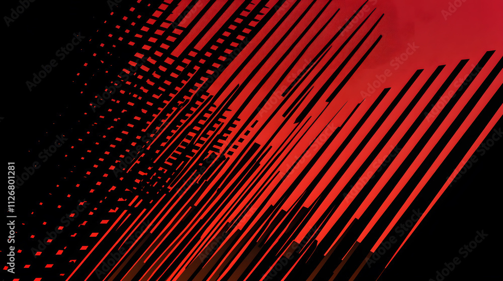 Poster dynamic abstract patterns digital art vivid colors creative design high-contrast visual exploration