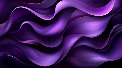 Obraz premium Abstract purple wave background, elegant flowing curves, dynamic design.