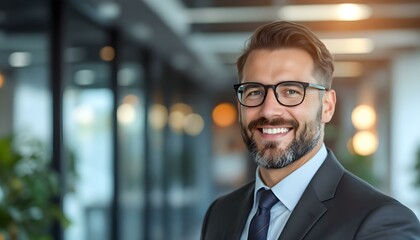 Fototapeta premium Business science and technology background photo