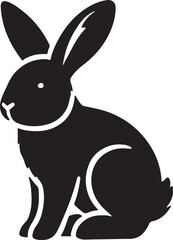 Bunny/Easter silhouette vector collection.