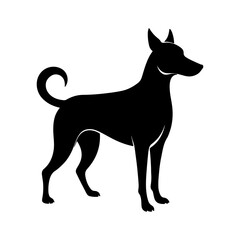 Vector Dog Silhouette Art with Professional Finish