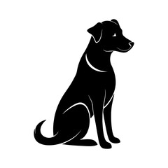 Dog Silhouette Illustration for Creative Branding