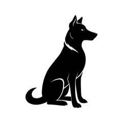 Dog Silhouette Graphic for Posters and Ads