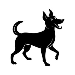 Dog Silhouette Vector Illustration for Designers