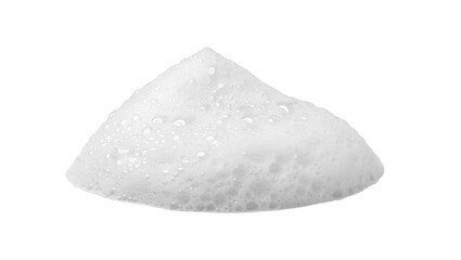 Soap foam or shampoo Soap foam texture or shampoo surface with bubble isolated with clipping path on background.