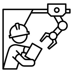 collaborative robot icon