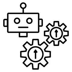robotic development icon