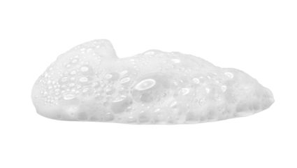Soap foam or shampoo Soap foam texture or shampoo surface with bubble isolated with clipping path on background.