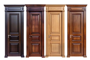 Home Pocket Door Mechanism Elements for Open and Close Isolated on Transparent Background