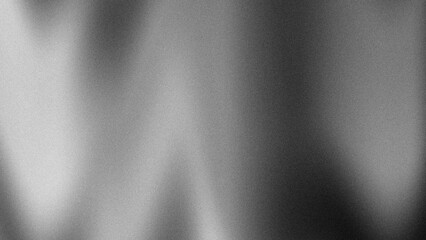 Black and white abstract shape,Dark grainy background, wide banner noise texture poster header cover design,