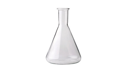 Empty laboratory Erlenmeyer flask