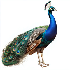 Obraz premium Peacock, on a white background