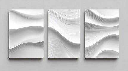 minimalist curve lines shape flyer