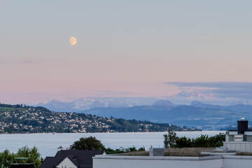 sunset in Switzerland 