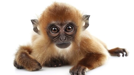 Obraz premium Monkey isolated on white background