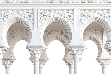 Obraz premium A set of Gothic Style stained glass window in cool tones, warm tones and black and white outline. 