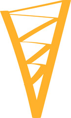 neon creepy graffiti in trendy street style Y2K abstract triangle