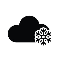 cloud icon. sunny, cloudy weather and meteorology. vector cloud symbol for web, mobile. solid design style. vector design template