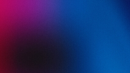 pink and blue abstract shape,Dark grainy background, wide banner noise texture poster header cover design,