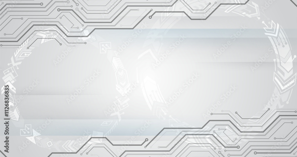 Leinwandbilder digital communication, data protection, futuristic presentation, science cover. abstract grey high t